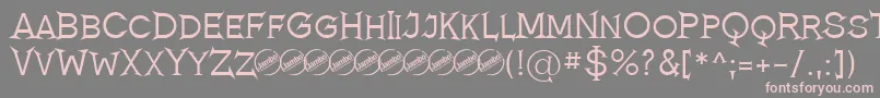 RomanicumRegular Font – Pink Fonts on Gray Background