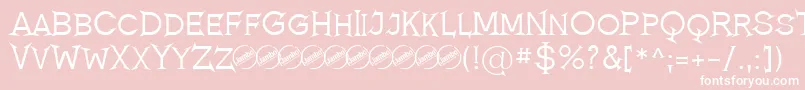 RomanicumRegular Font – White Fonts on Pink Background