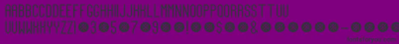 Police TeamCaptainDemo – polices noires sur fond violet