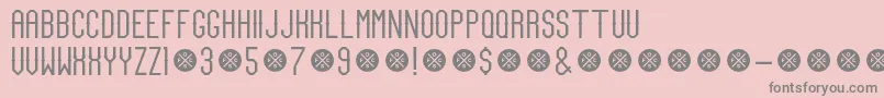 TeamCaptainDemo Font – Gray Fonts on Pink Background