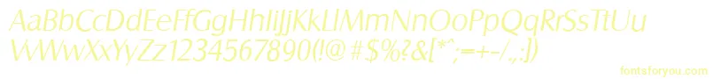 SalzburgserialLightItalic Font – Yellow Fonts