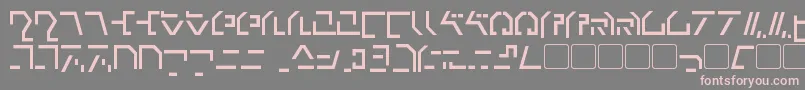 ModernCybertronic Font – Pink Fonts on Gray Background