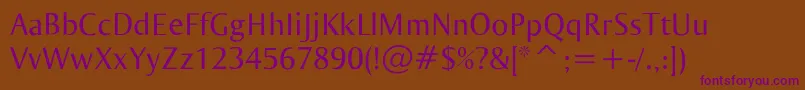 Ogirema Font – Purple Fonts on Brown Background
