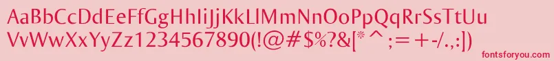 Ogirema Font – Red Fonts on Pink Background