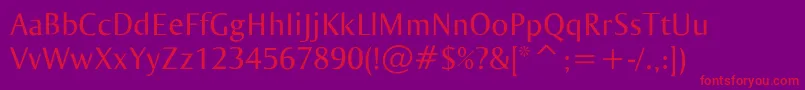 Ogirema Font – Red Fonts on Purple Background