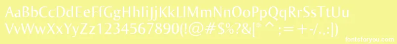 Ogirema Font – White Fonts on Yellow Background