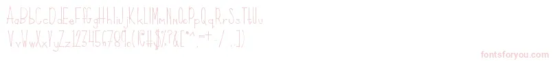Klfrances Font – Pink Fonts on White Background