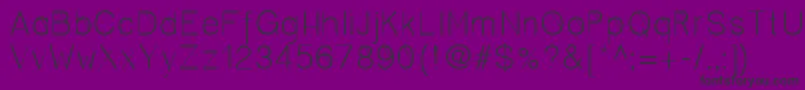 Cero Font – Black Fonts on Purple Background