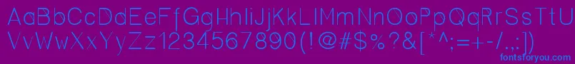 Шрифт Cero – синие шрифты на фиолетовом фоне