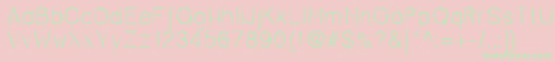 Cero Font – Green Fonts on Pink Background