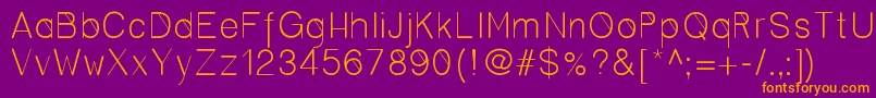 Cero Font – Orange Fonts on Purple Background