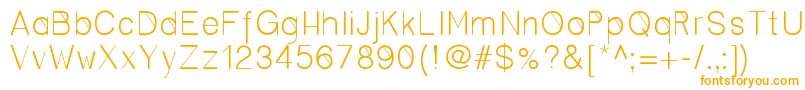 Шрифт Cero – оранжевые шрифты на белом фоне