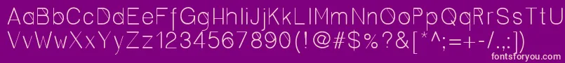 Cero Font – Pink Fonts on Purple Background