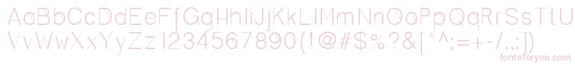 Cero Font – Pink Fonts on White Background