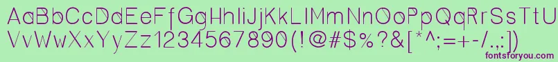 Cero Font – Purple Fonts on Green Background