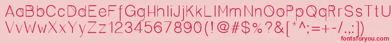 Cero Font – Red Fonts on Pink Background