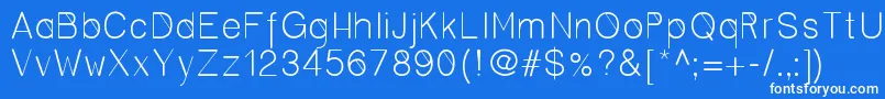 Cero Font – White Fonts on Blue Background