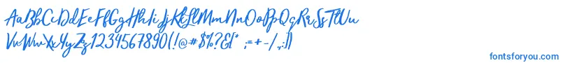 Więcej informacji o czcionce TrendsetterRegular Czcionka TrendsetterRegular – niebieskie czcionki