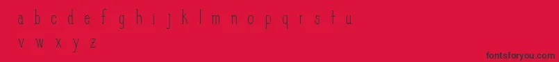 Police SlimPickins – polices noires sur fond rouge
