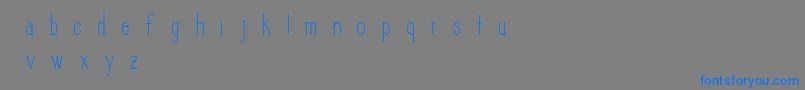 SlimPickins Font – Blue Fonts on Gray Background
