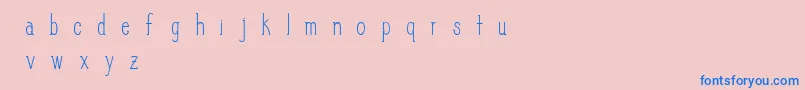 Шрифт SlimPickins – синие шрифты на розовом фоне