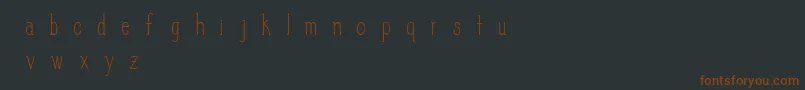 SlimPickins Font – Brown Fonts on Black Background