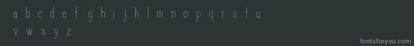 SlimPickins Font – Gray Fonts on Black Background