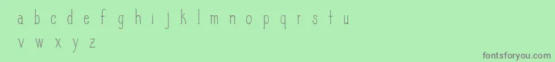 SlimPickins Font – Gray Fonts on Green Background