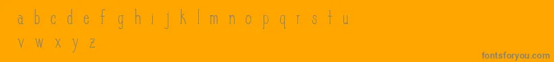 SlimPickins Font – Gray Fonts on Orange Background