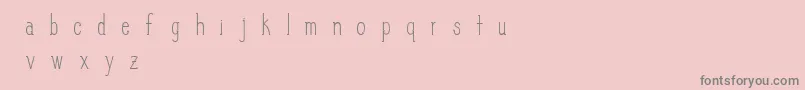 SlimPickins Font – Gray Fonts on Pink Background
