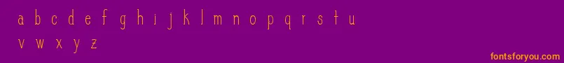 SlimPickins Font – Orange Fonts on Purple Background