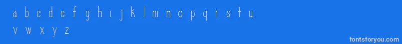 SlimPickins Font – Pink Fonts on Blue Background