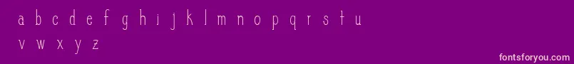 SlimPickins Font – Pink Fonts on Purple Background