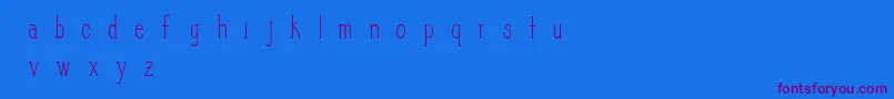 SlimPickins Font – Purple Fonts on Blue Background