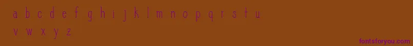 SlimPickins Font – Purple Fonts on Brown Background