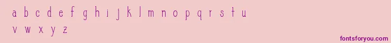 Шрифт SlimPickins – фиолетовые шрифты на розовом фоне