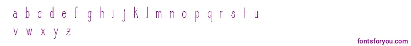 Шрифт SlimPickins – фиолетовые шрифты на белом фоне