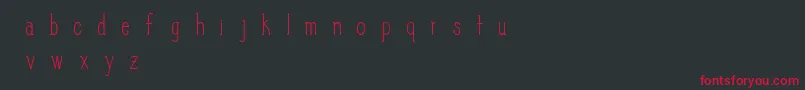 SlimPickins Font – Red Fonts on Black Background