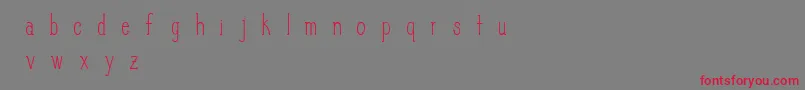 SlimPickins Font – Red Fonts on Gray Background