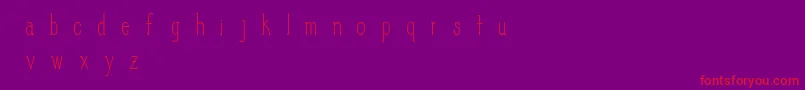 SlimPickins Font – Red Fonts on Purple Background