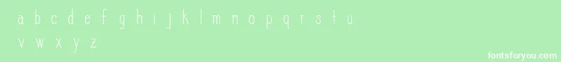 SlimPickins Font – White Fonts on Green Background