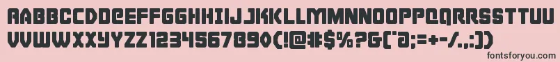 Cyborgrooster Font – Black Fonts on Pink Background