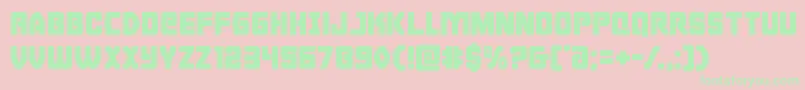 Cyborgrooster Font – Green Fonts on Pink Background