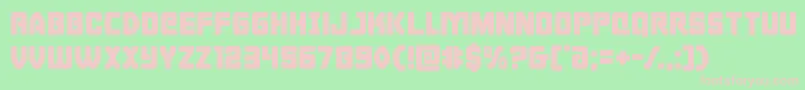 Cyborgrooster Font – Pink Fonts on Green Background