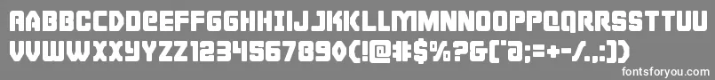 Cyborgrooster Font – White Fonts on Gray Background
