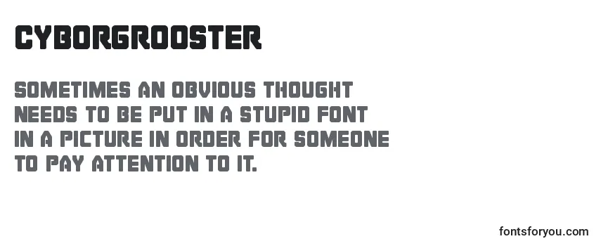 Review of the Cyborgrooster Font