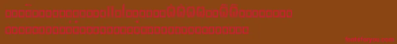 Orthodox.TtUcs8DropCaps Font – Red Fonts on Brown Background