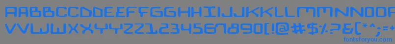 BionicComicExpanded Font – Blue Fonts on Gray Background