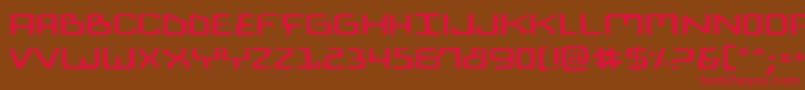 BionicComicExpanded Font – Red Fonts on Brown Background
