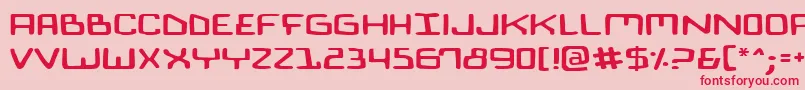 BionicComicExpanded Font – Red Fonts on Pink Background